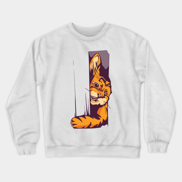 Cat Crewneck Sweatshirt by LR_Collections